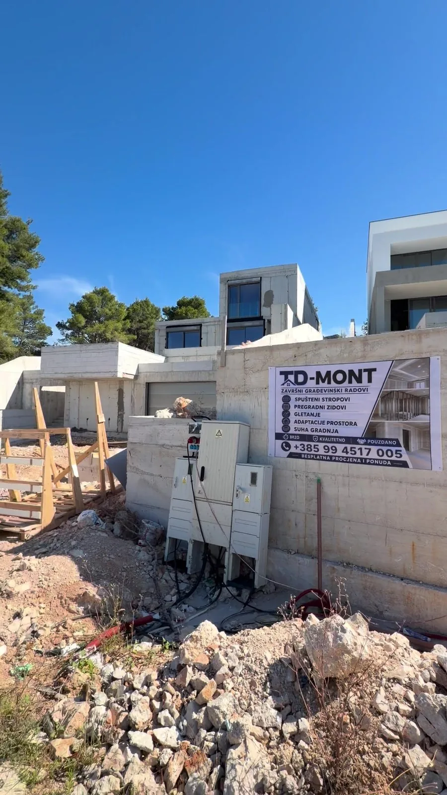 Lovište, Pelješac – TD-MONT na gradilištu